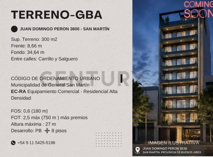 Terreno · 113m² · 3 Ambientes · 2 Cocheras