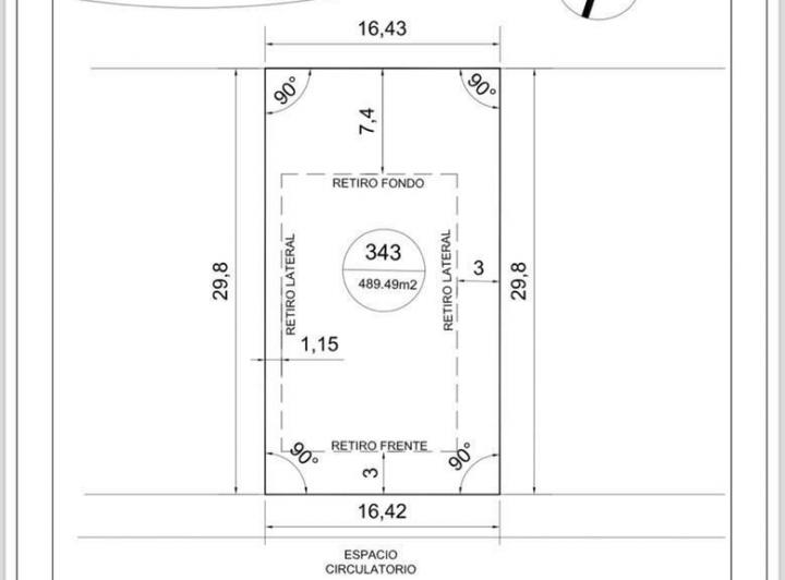 Terreno · 489m²