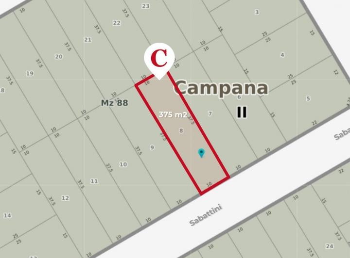 Terreno · 375m²