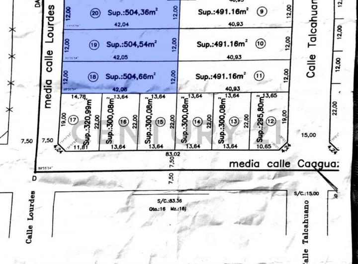 Terreno · 505m²