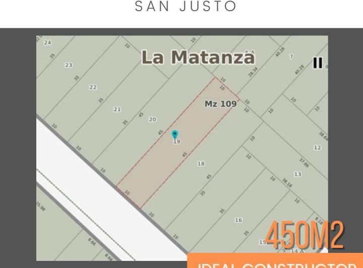 Terreno · 450m²