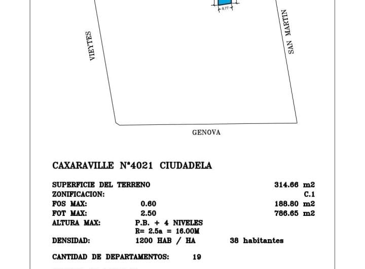 Terreno · 315m²
