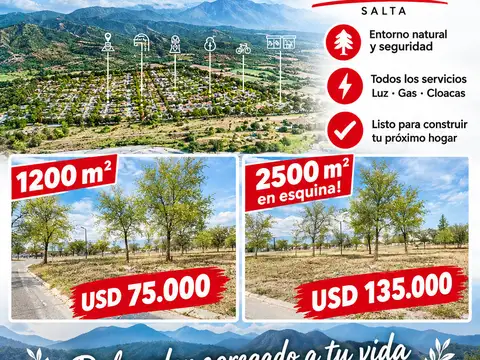 Lotes en esquina club de campo la arbolada