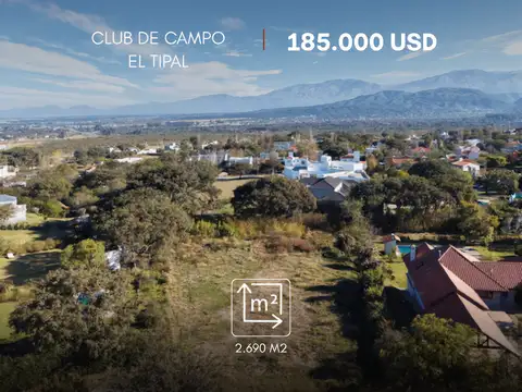 Terreno en venta de 2690m2 ubicado en club de campo el tipal, salta