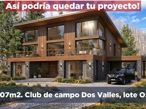 Lote o59 club de campo dos valles bariloche 907m2