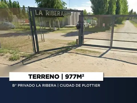 Venta terreno en b° privado la ribera | plottier