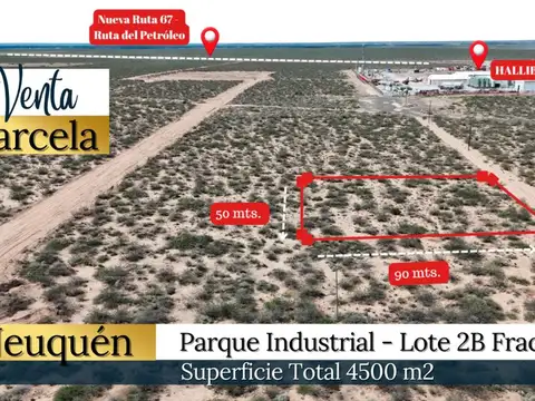 Parcela en venta en parque industrial neuquen.