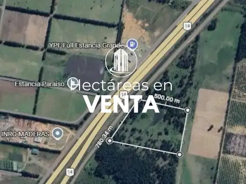 Vendo. 3.6 hectáreas sobre autovía ruta 14 al km 246. concordia, er.