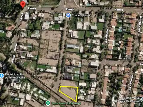 Lote venta calle larrea c. de coria semi privado