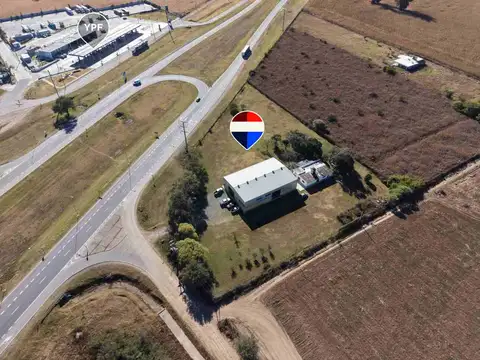 Vendo predio c/ galpon sobre rotonda ypf, ruta 19