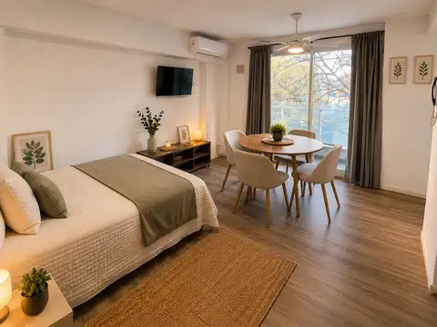 Moderno monoambiente con balcón en venta. lourdes