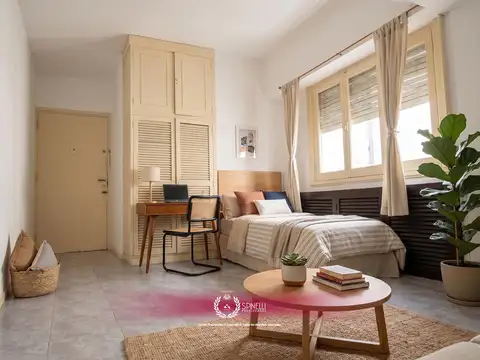 Alquiler departamento monoambiente 26m² interno en san cristóbal / balvanera