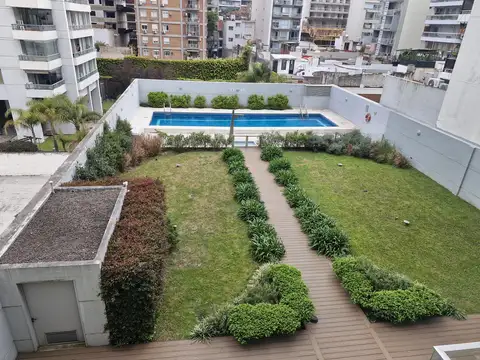 2 ambientes con cochera fija seguridad piscina sum y gym