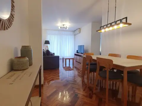 Alquiler de departamento 3 ambientes amoblado con pileta y seguridad 24 hs en palermo