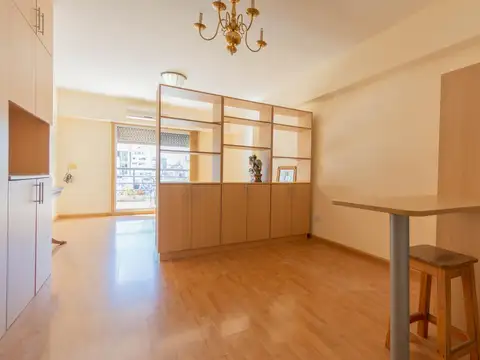 Departamento en alquiler en recoleta - monoambiente con balcón