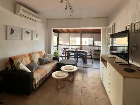 Alquiler temporario 26/27-departamento 3 ambientes c/cochera y parrilla-la perla