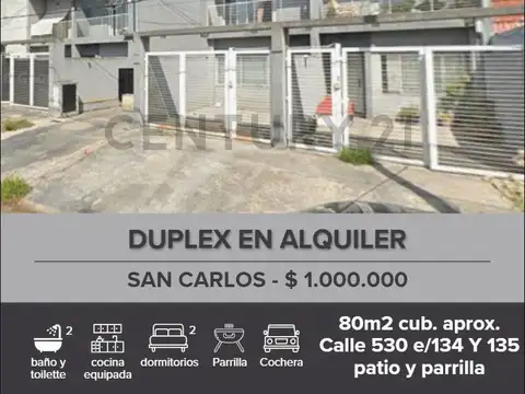 Duplex en alquiler