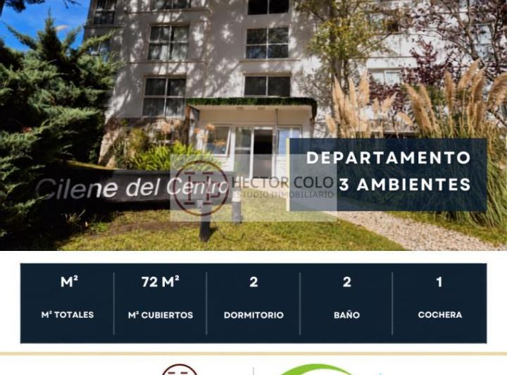 Departamento · 72m² · 3 Ambientes · 1 Cochera