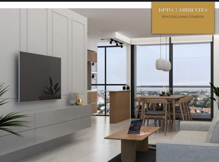 Departamento · 100m² · 3 Ambientes · 1 Cochera