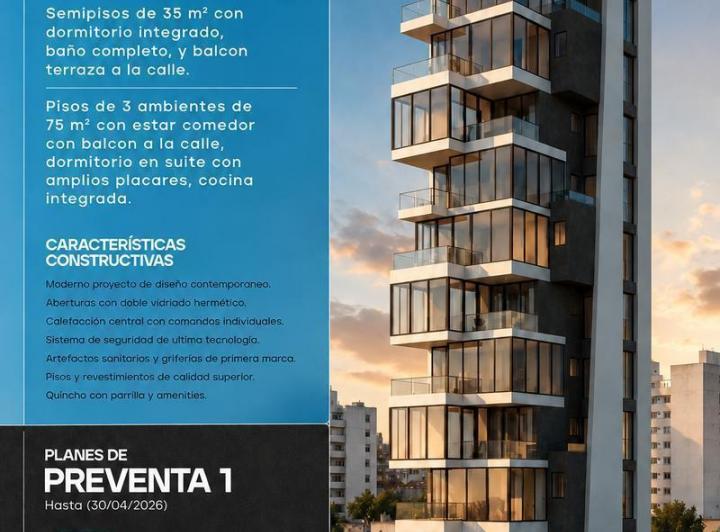 Departamento · 35m² · 2 Ambientes