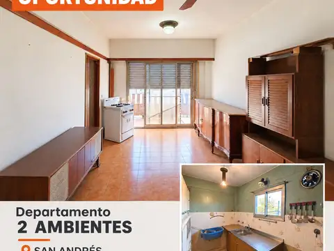 Venta dpto 2 amb san andrés real oportunidad!