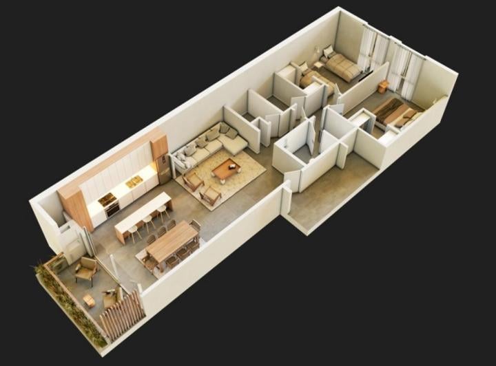 Departamento · 106m² · 3 Ambientes