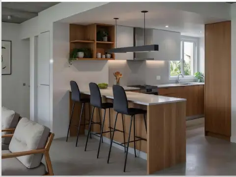 Departamento en pozo de 3 ambientes en venta en san isidro