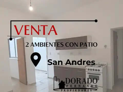 2 ambientes planta baja doble patio