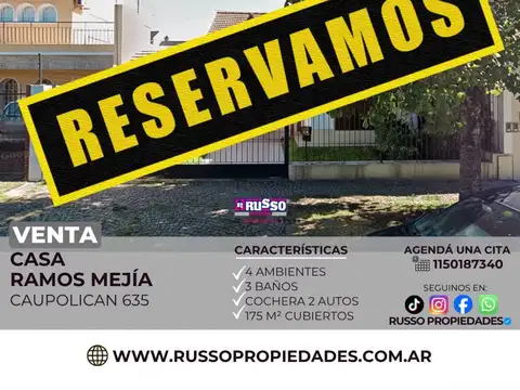Venta casa 4 ambientes