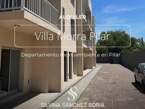 Alquiler departamento monoambientes pilar