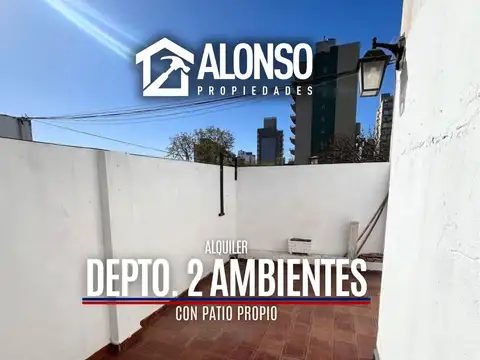 Alquiler 2 ambientes con patio propio | 58 m²