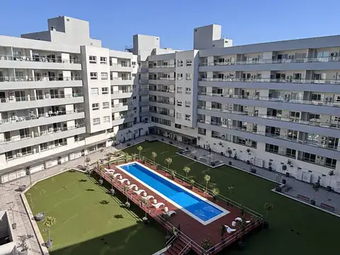 Departamento 2 amb. con gran balcon y vista a la piscina - sum - canning center
