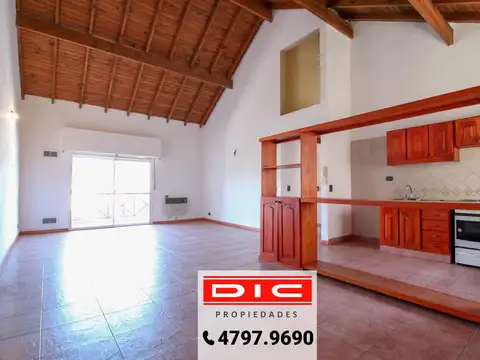 Semipiso 3 ambientes  con cochera y balcon  alquiler  florida mitre