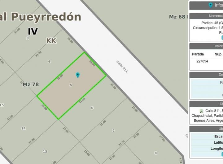 Terreno · 465m²