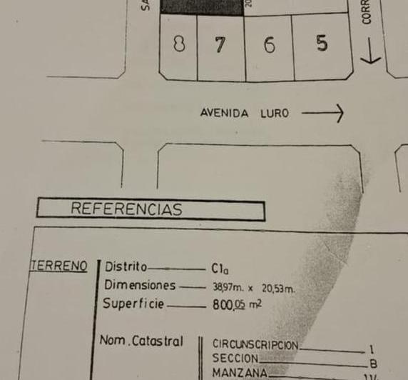Terreno · 800m²