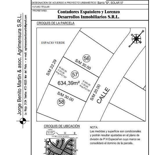 Terreno · 634m²