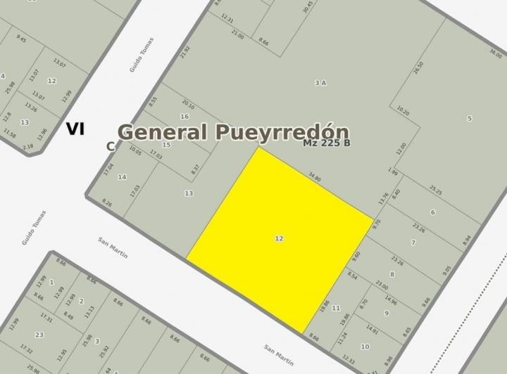Terreno · 1195m²