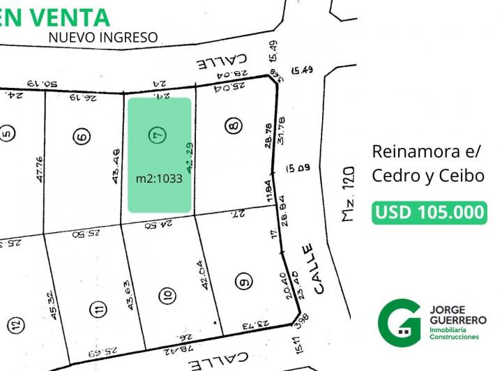 Terreno · 1033m²