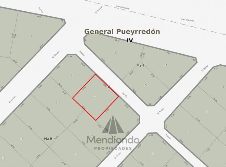 Terreno · 625m²