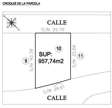 Terreno · 957m²