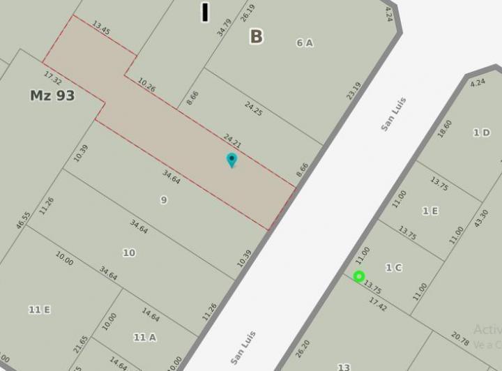 Terreno · 432m² · 1 Ambiente