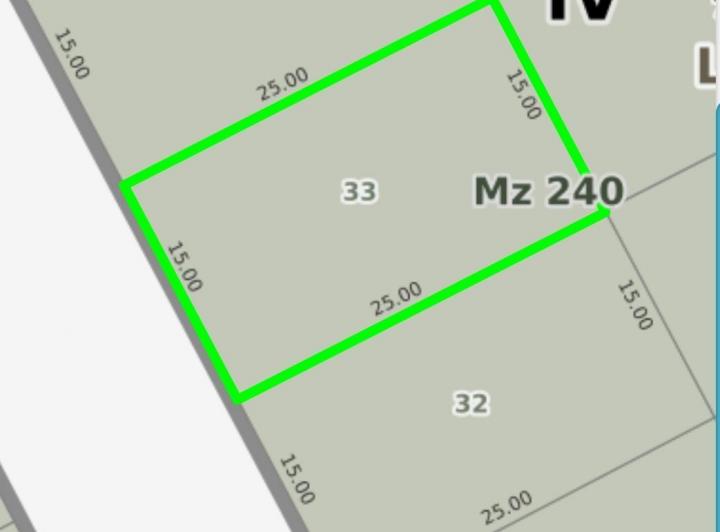 Terreno · 375m²