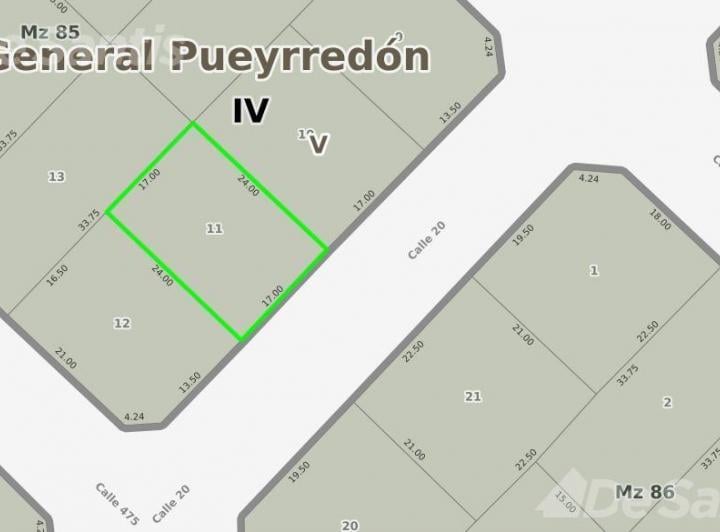 Terreno · 408m²