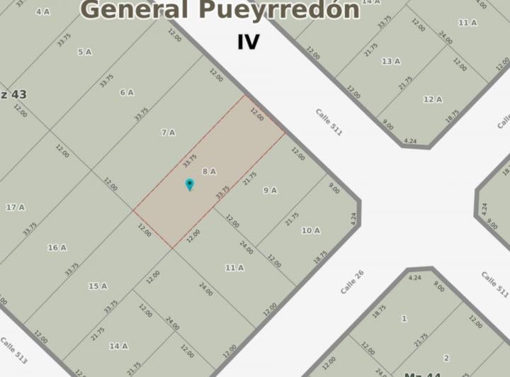 Terreno · 405m²