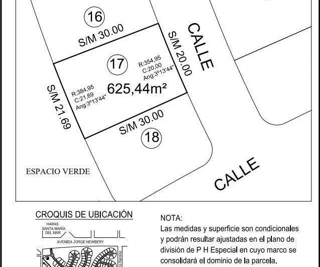 Terreno · 625m²