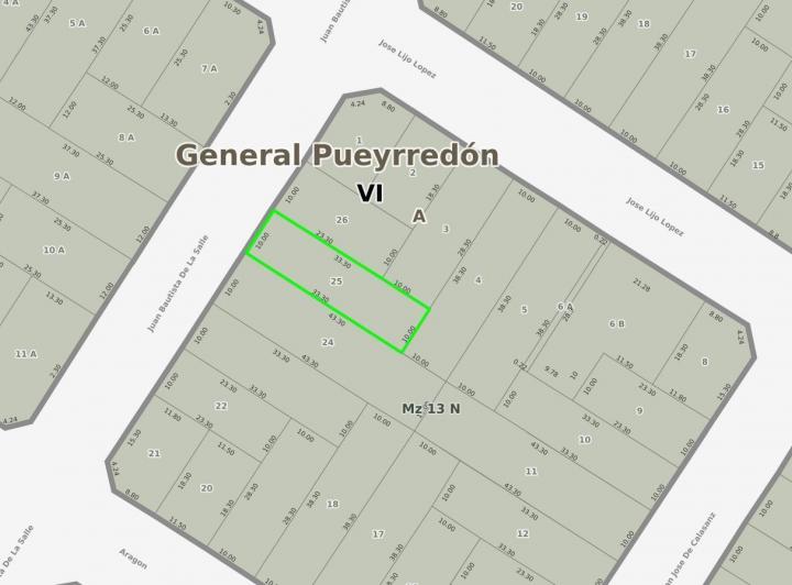 Terreno · 330m²