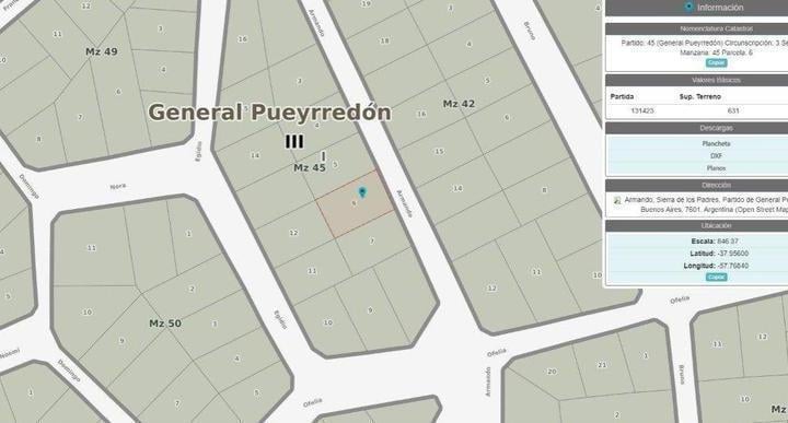 Terreno · 631m²