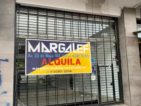 Exc y amplio local 46 m2 aprox c/baño en zona comercial y cerca de la estación*