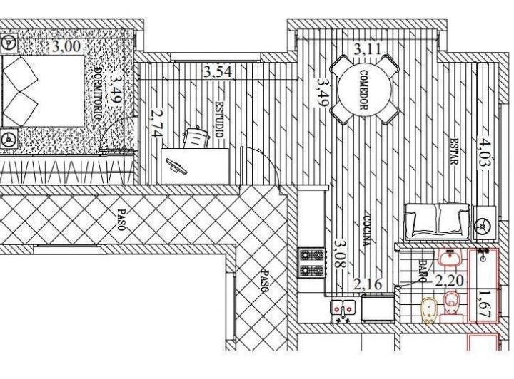 Departamento · 48m² · 1 Ambiente · 10 Cocheras