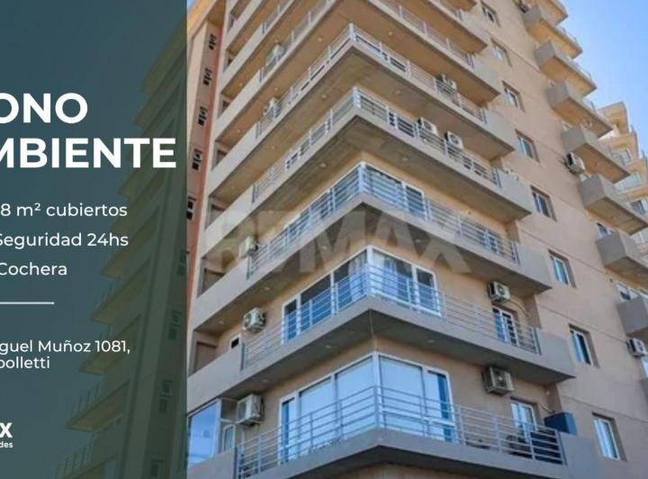Departamento · 38m² · 1 Ambiente · 1 Cochera